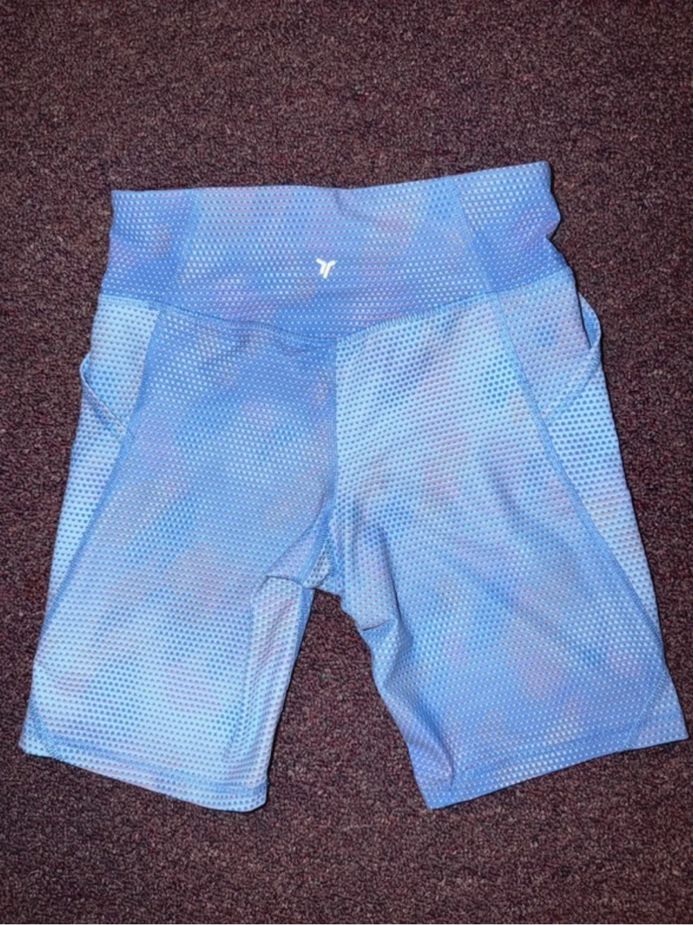 Old Navy Powersoft Blue High-Waist Girls Bike Shorts